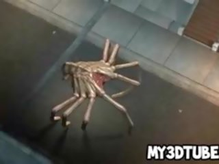 Dhelparak 3d bjonde enchantress fucked nga dy jashtëtokësor spiders
