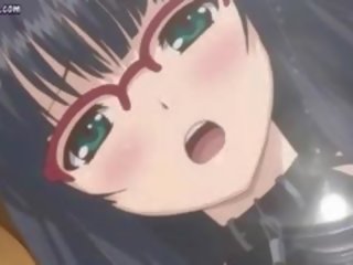 Bewitching anime si rambut coklat dalam stoking