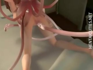 3d anime hottie dulkinimasis ilgai tentacles